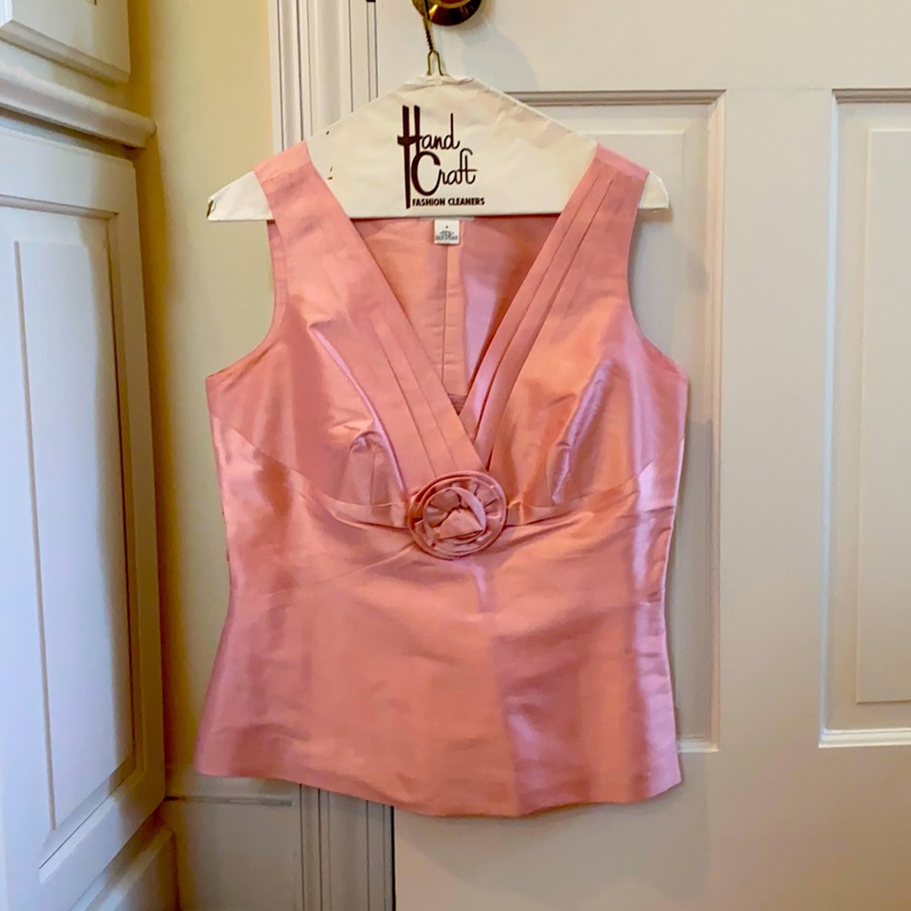 Harlods, size 4 pink shell top with side zipper